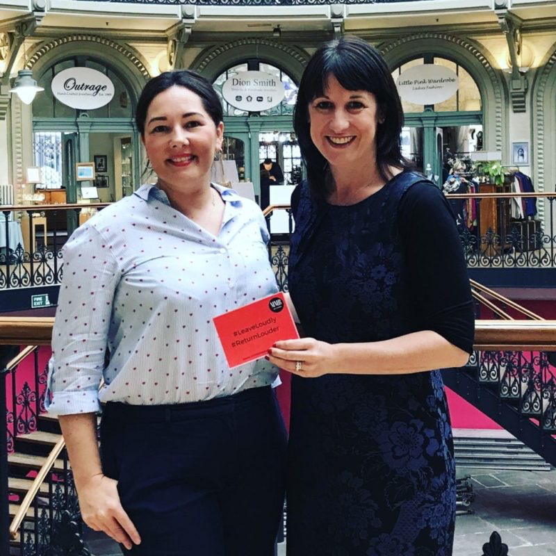 abbie coleman MMB Magazine with Rachel Reeves MP Leeds