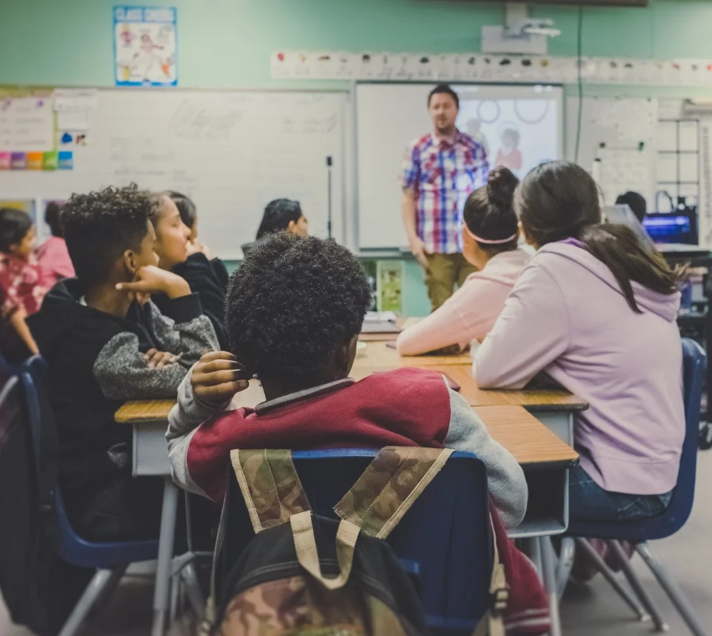 kids in classroom