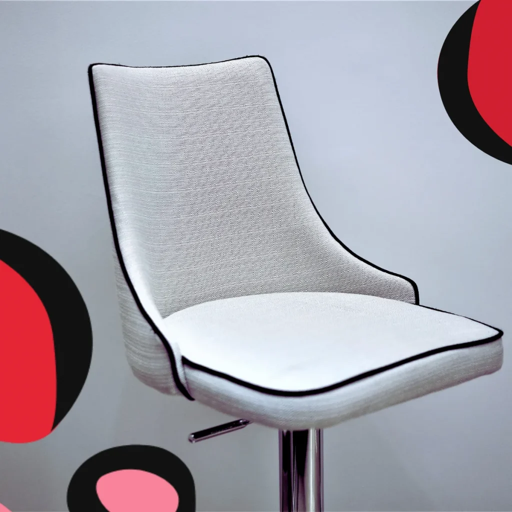 a white chair representing redundancy in the office