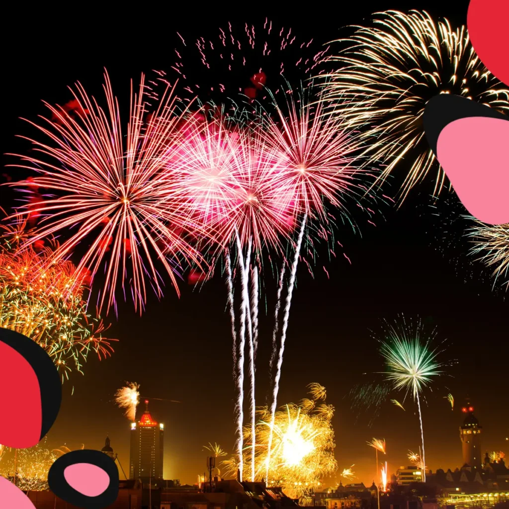Fireworks at night for what's on in Derbyshire In November