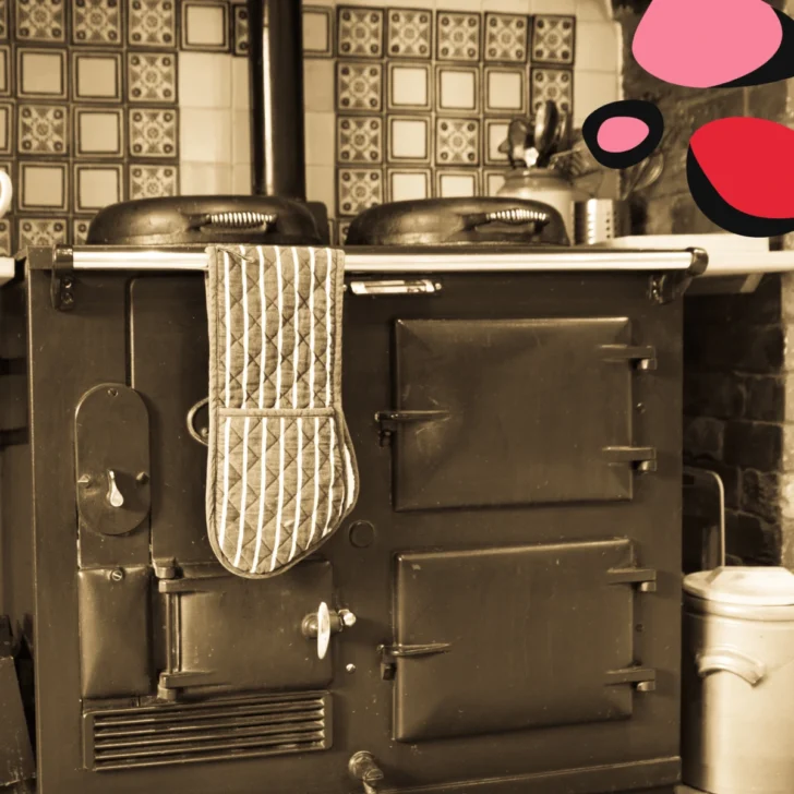 a reconditioned cooker black AGA