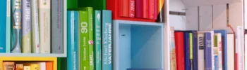 Montessori Parenting Books on a book shelf