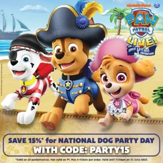 See Paw Patrol Live – The Great Pirate Adventure